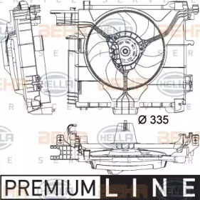 Вентилятор (BEHR HELLA SERVICE: 8EW 351 041-181)