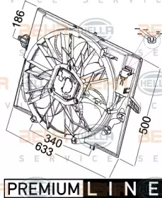 Вентилятор (BEHR HELLA SERVICE: 8EW 351 041-271)