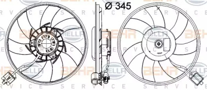 Вентилятор (BEHR HELLA SERVICE: 8EW 351 041-481)