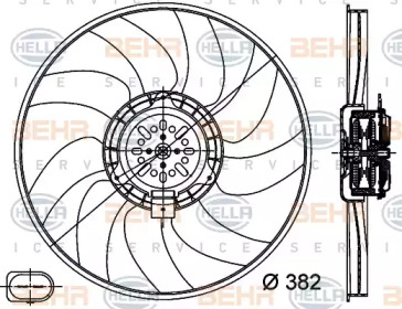 Вентилятор (BEHR HELLA SERVICE: 8EW 351 044-351)