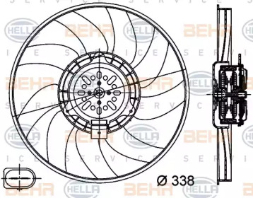 Вентилятор (BEHR HELLA SERVICE: 8EW 351 044-361)