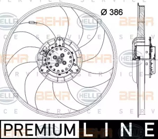 Вентилятор (BEHR HELLA SERVICE: 8EW 351 150-671)