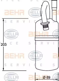 Осушитель (BEHR HELLA SERVICE: 8FT 351 192-051)