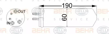 Осушитель (BEHR HELLA SERVICE: 8FT 351 192-724)