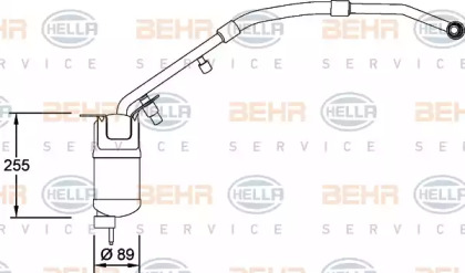 Осушитель (BEHR HELLA SERVICE: 8FT 351 198-151)