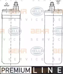 Осушитель (BEHR HELLA SERVICE: 8FT 351 198-611)