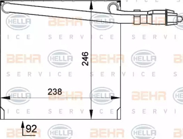 Испаритель (BEHR HELLA SERVICE: 8FV 351 210-041)