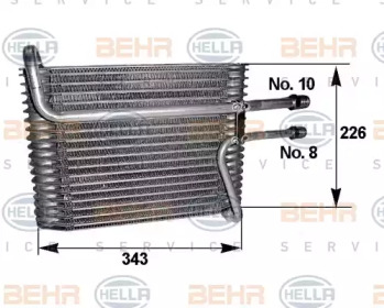 Испаритель (BEHR HELLA SERVICE: 8FV 351 210-061)