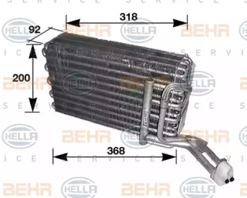 Испаритель (BEHR HELLA SERVICE: 8FV 351 210-081)