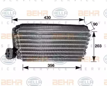 Испаритель (BEHR HELLA SERVICE: 8FV 351 210-101)