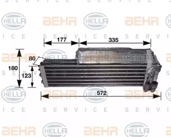 Испаритель (BEHR HELLA SERVICE: 8FV 351 210-291)