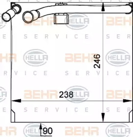 Испаритель (BEHR HELLA SERVICE: 8FV 351 210-321)