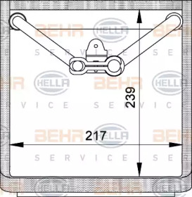 Испаритель (BEHR HELLA SERVICE: 8FV 351 210-341)