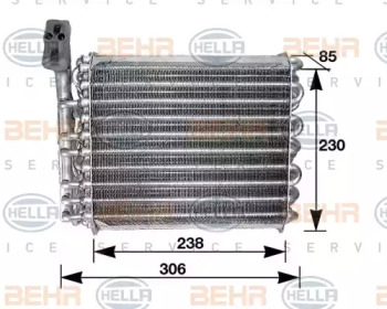 Испаритель (BEHR HELLA SERVICE: 8FV 351 210-461)