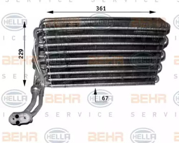 Испаритель (BEHR HELLA SERVICE: 8FV 351 210-741)