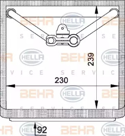 Испаритель (BEHR HELLA SERVICE: 8FV 351 210-751)