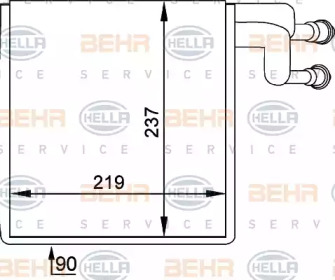 Испаритель (BEHR HELLA SERVICE: 8FV 351 211-041)