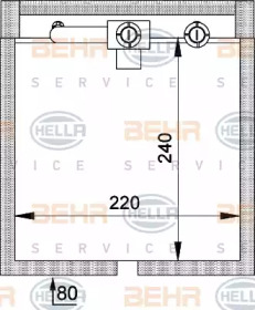 Испаритель (BEHR HELLA SERVICE: 8FV 351 211-071)