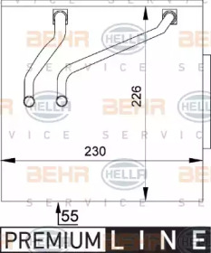 Испаритель (BEHR HELLA SERVICE: 8FV 351 211-141)