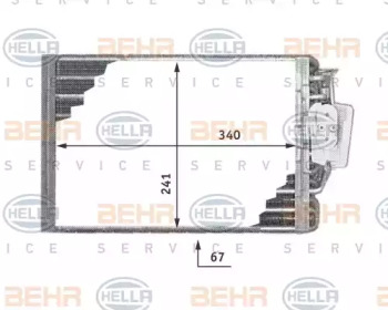 Испаритель (BEHR HELLA SERVICE: 8FV 351 211-181)