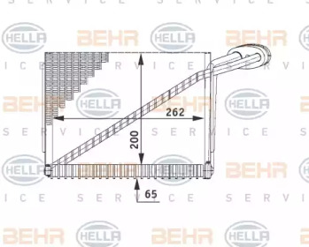 Испаритель (BEHR HELLA SERVICE: 8FV 351 211-191)