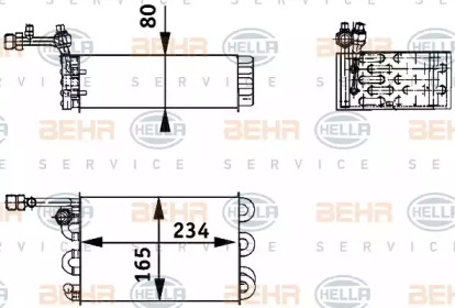 Испаритель (BEHR HELLA SERVICE: 8FV 351 211-211)