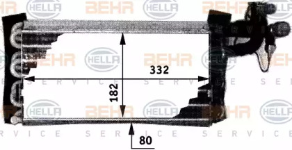 Испаритель (BEHR HELLA SERVICE: 8FV 351 211-231)