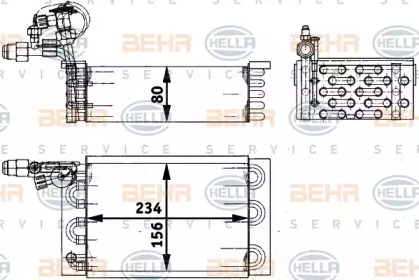 Испаритель (BEHR HELLA SERVICE: 8FV 351 211-411)