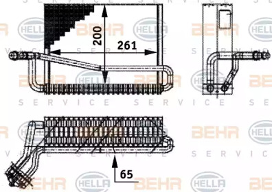 Испаритель (BEHR HELLA SERVICE: 8FV 351 211-551)