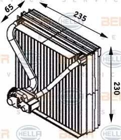 Испаритель (BEHR HELLA SERVICE: 8FV 351 211-561)