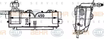 Испаритель (BEHR HELLA SERVICE: 8FV 351 211-681)