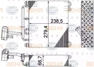 Испаритель (BEHR HELLA SERVICE: 8FV 351 211-691)