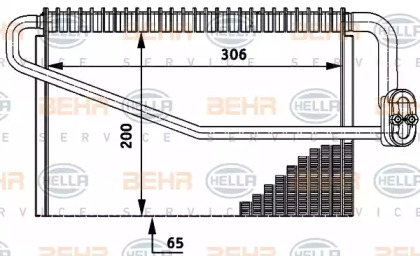 Испаритель (BEHR HELLA SERVICE: 8FV 351 211-701)