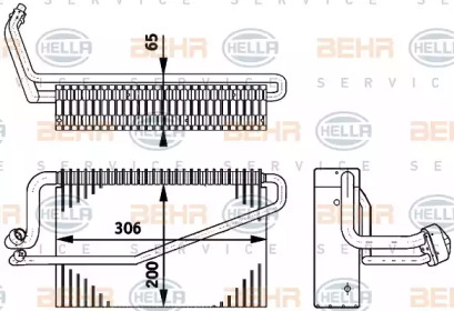 Испаритель (BEHR HELLA SERVICE: 8FV 351 211-791)