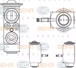 Клапан (BEHR HELLA SERVICE: 8UW 351 234-411)