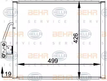 Конденсатор (BEHR HELLA SERVICE: 8FC 351 300-001)