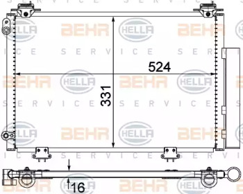 Конденсатор (BEHR HELLA SERVICE: 8FC 351 300-264)