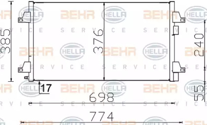 Конденсатор (BEHR HELLA SERVICE: 8FC 351 300-344)