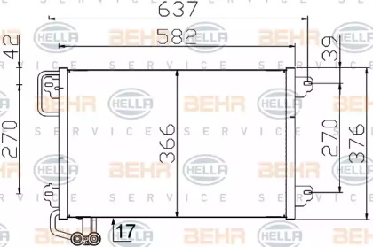 Конденсатор (BEHR HELLA SERVICE: 8FC 351 300-514)