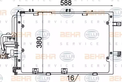 Конденсатор (BEHR HELLA SERVICE: 8FC 351 300-604)