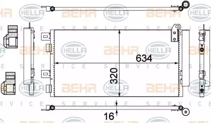 Конденсатор (BEHR HELLA SERVICE: 8FC 351 300-644)