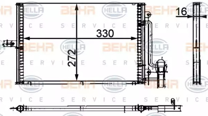 Конденсатор (BEHR HELLA SERVICE: 8FC 351 300-694)