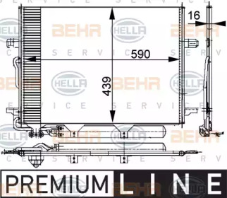 Конденсатор (BEHR HELLA SERVICE: 8FC 351 300-711)