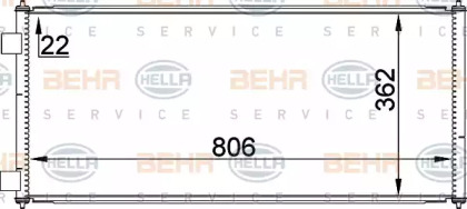 Конденсатор (BEHR HELLA SERVICE: 8FC 351 300-751)