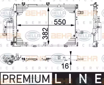 Конденсатор (BEHR HELLA SERVICE: 8FC 351 301-191)