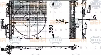 Конденсатор (BEHR HELLA SERVICE: 8FC 351 301-221)