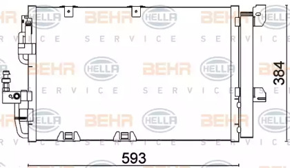 Конденсатор (BEHR HELLA SERVICE: 8FC 351 301-224)