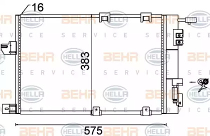 Конденсатор (BEHR HELLA SERVICE: 8FC 351 301-244)