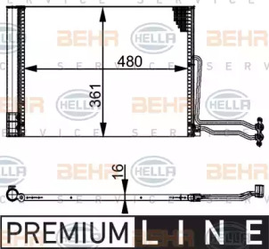 Конденсатор (BEHR HELLA SERVICE: 8FC 351 301-301)