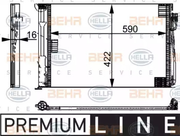 Конденсатор (BEHR HELLA SERVICE: 8FC 351 301-321)